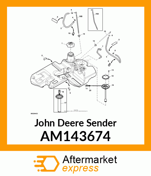 SENSOR, FUEL LEVEL (DIESEL) AM143674