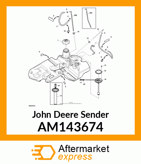 SENSOR, FUEL LEVEL (DIESEL) AM143674