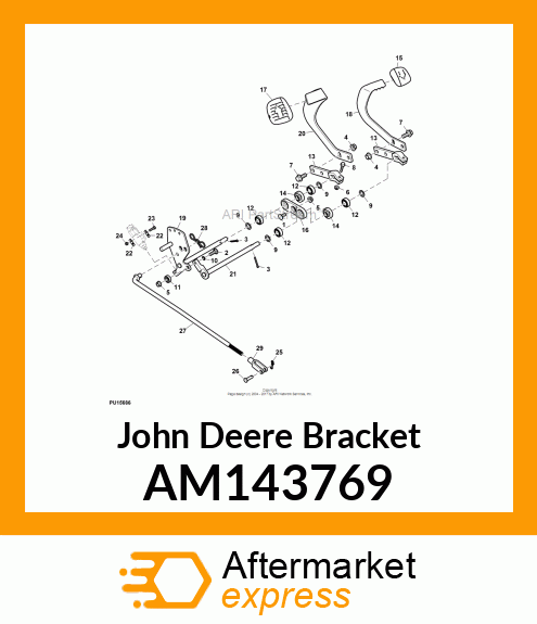 BRACKET, FORWARD REVERSE PEDAL AM143769