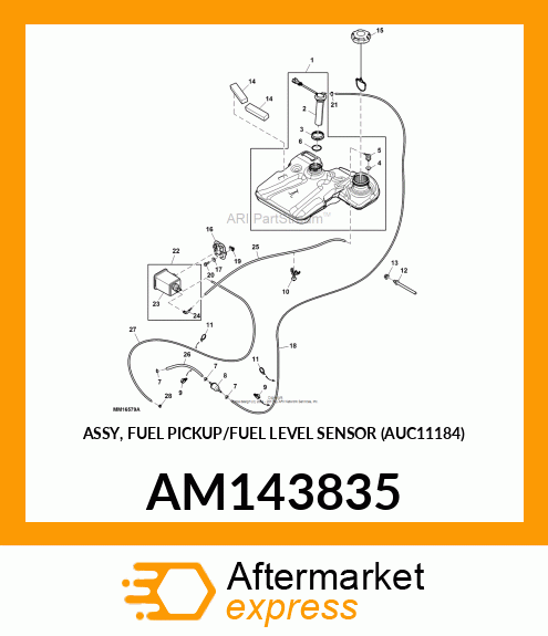 ASSY, FUEL PICKUP/FUEL LEVEL SENSOR (AUC11184) AM143835