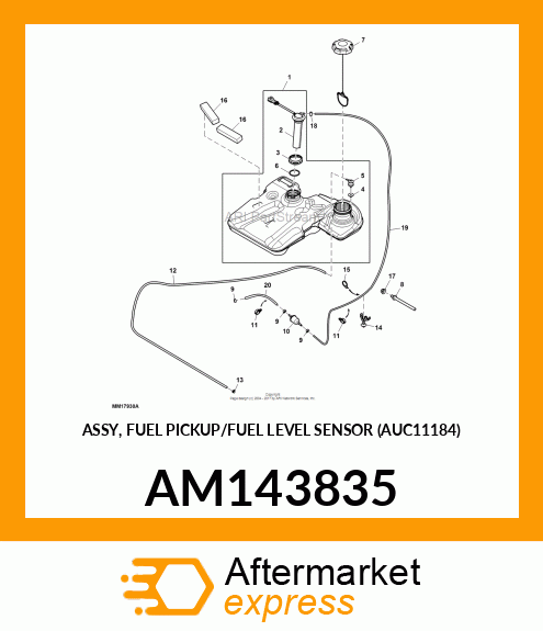 ASSY, FUEL PICKUP/FUEL LEVEL SENSOR (AUC11184) AM143835