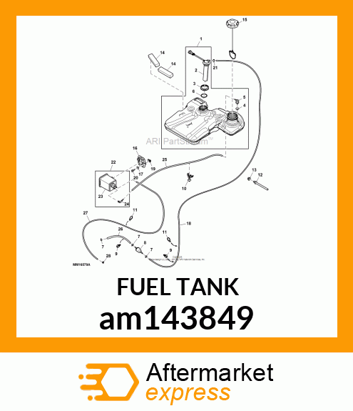 FUEL TANK, X3 ASSEMBLY am143849