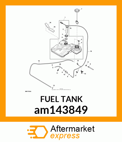 FUEL TANK, X3 ASSEMBLY am143849