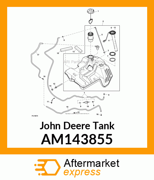 TANK, X5 FUEL ASSEMBLY AM143855