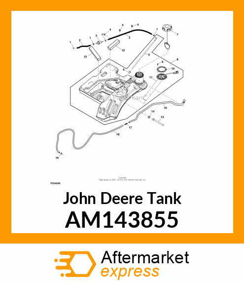 TANK, X5 FUEL ASSEMBLY AM143855