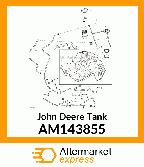 TANK, X5 FUEL ASSEMBLY AM143855