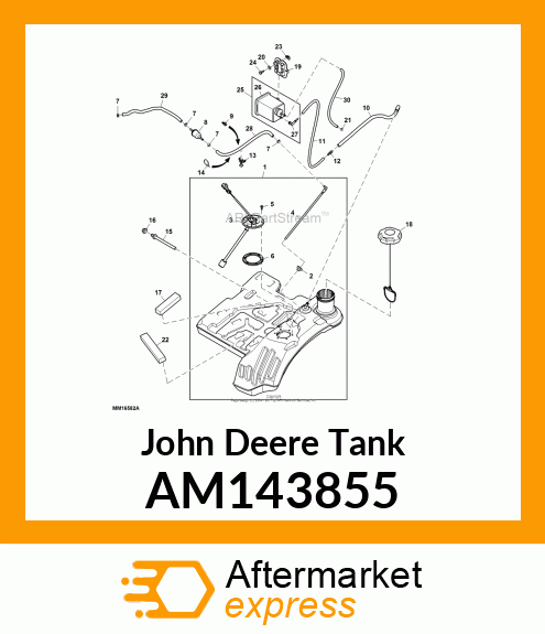 TANK, X5 FUEL ASSEMBLY AM143855