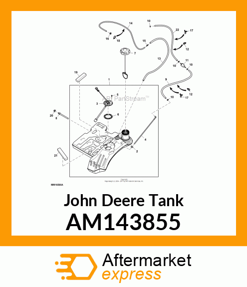 TANK, X5 FUEL ASSEMBLY AM143855