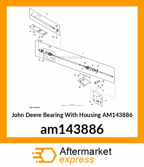 BEARING, PILLOW BLOCK, DOUBLE SEAL am143886