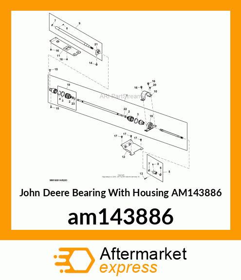 BEARING, PILLOW BLOCK, DOUBLE SEAL am143886