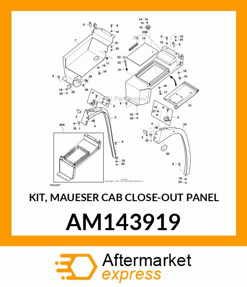 KIT, MAUESER CAB CLOSE AM143919