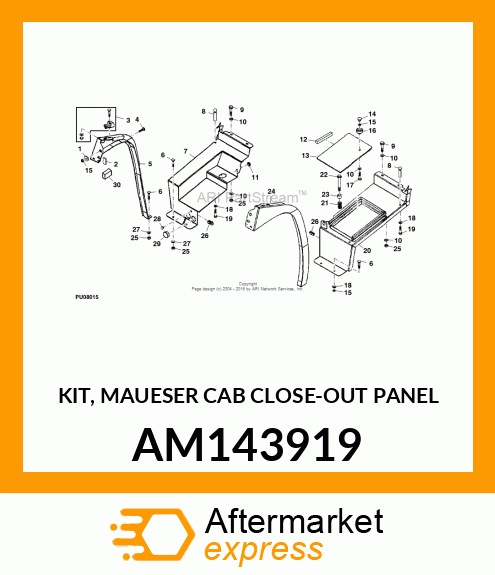 KIT, MAUESER CAB CLOSE AM143919