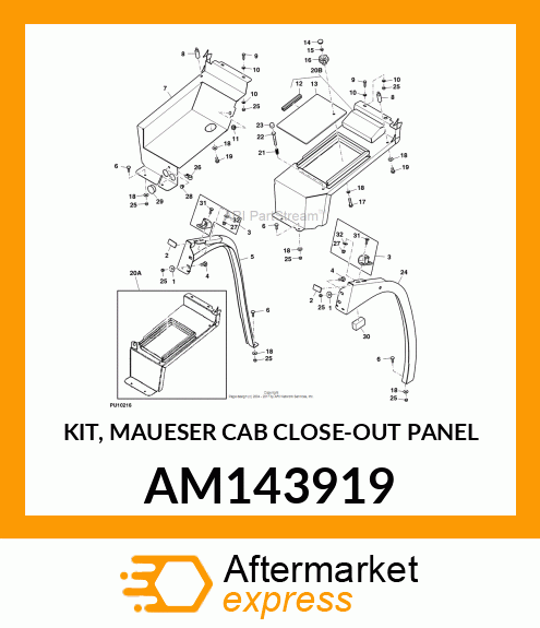 KIT, MAUESER CAB CLOSE AM143919