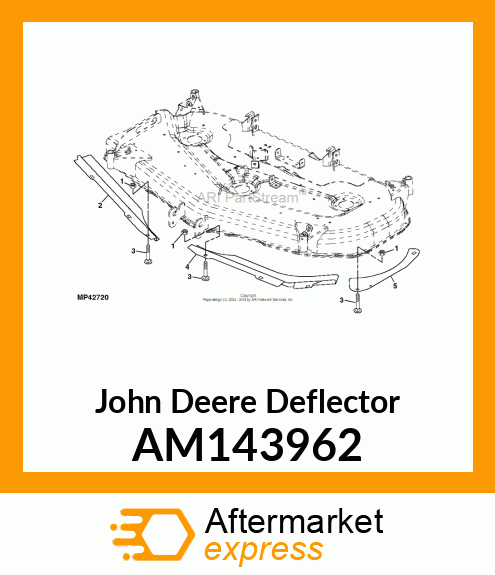 DEFLECTOR, ADDED JDM H31 NOTE TO DR AM143962