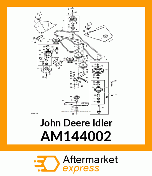 IDLER, IDLER, FLAT SPLIT, 6IN DIAME AM144002