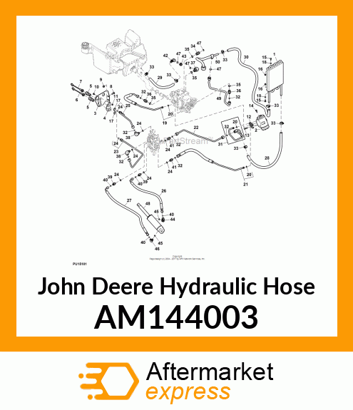 HOSE, PUMP TO STEERING AM144003