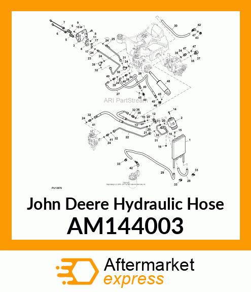 HOSE, PUMP TO STEERING AM144003