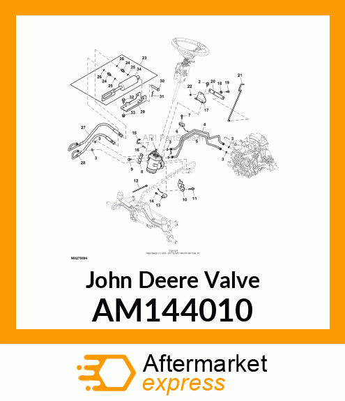 VALVE, STEERING AND SPOOL AM144010