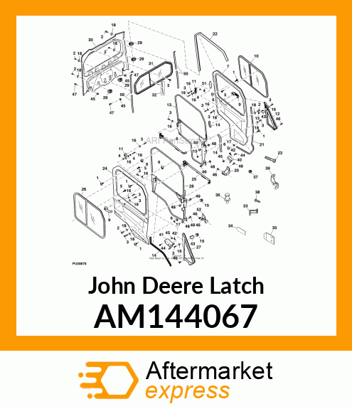 LATCH, LH SQUEEZE AM144067