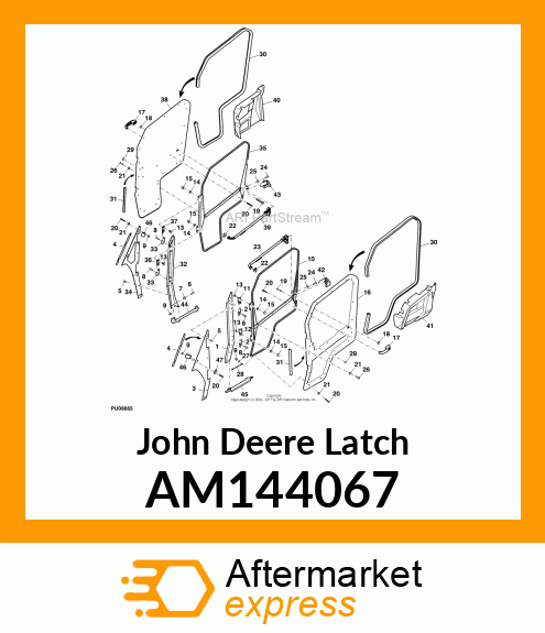 LATCH, LH SQUEEZE AM144067