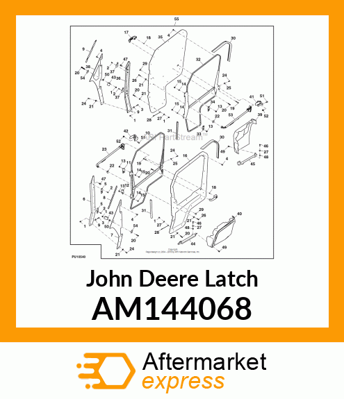 LATCH, RH SQUEEZE AM144068