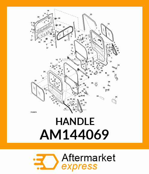 HANDLE, LOCKING AM144069