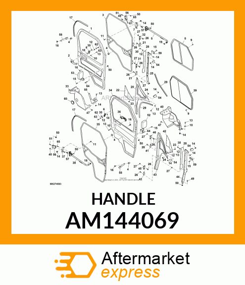 HANDLE, LOCKING AM144069