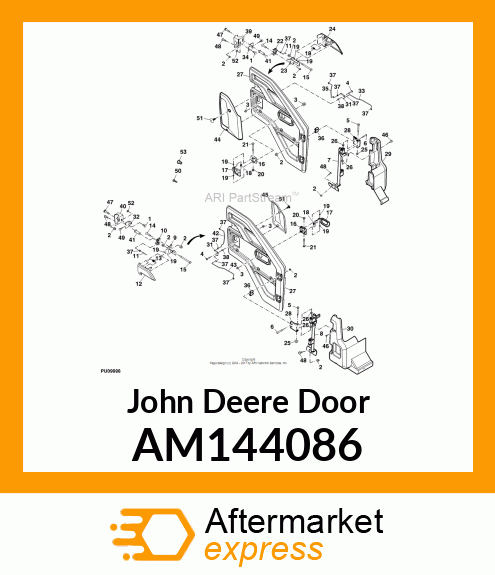 SUPPORT, HINGE, LH, REAR AM144086