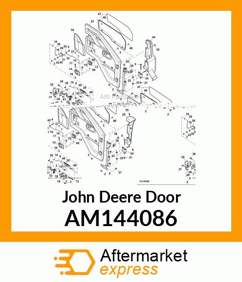 SUPPORT, HINGE, LH, REAR AM144086