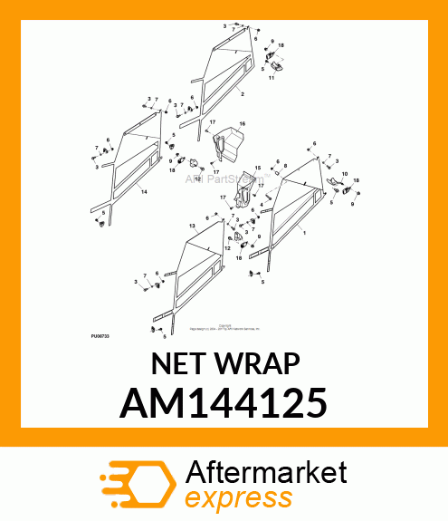 DOOR, OSR DOOR NET, LH FRONT, LEGAC AM144125