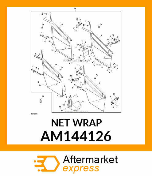 DOOR, ORS DOOR NETS, RH FRONT, LEGA AM144126