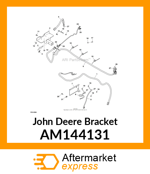 BRACKET, WLDMNT, WINCH CARRIER 2 IN AM144131