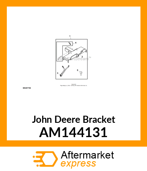 BRACKET, WLDMNT, WINCH CARRIER 2 IN AM144131