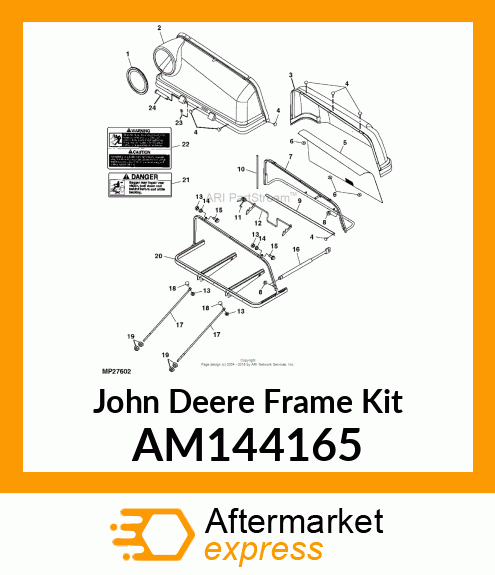 KIT, REPLACEMNT HOPPER FRAME AM144165