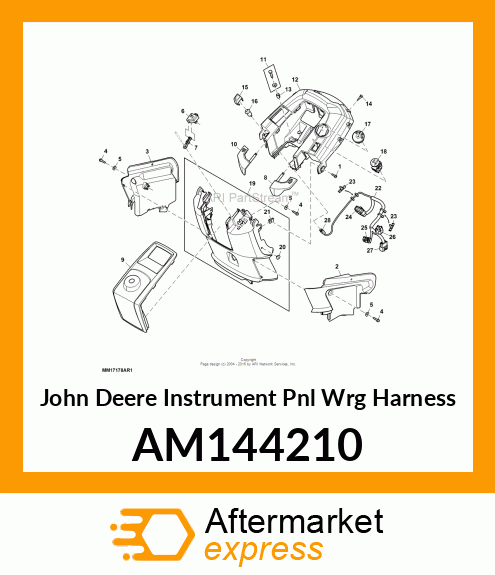 INSTRUMENT PNL WRG HARNESS, X3, MY1 AM144210