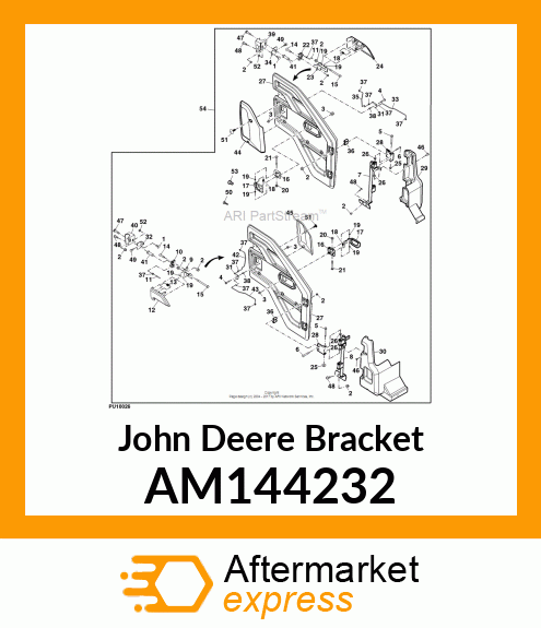 BRACKET, ASSY, EXT LATCH LH AM144232