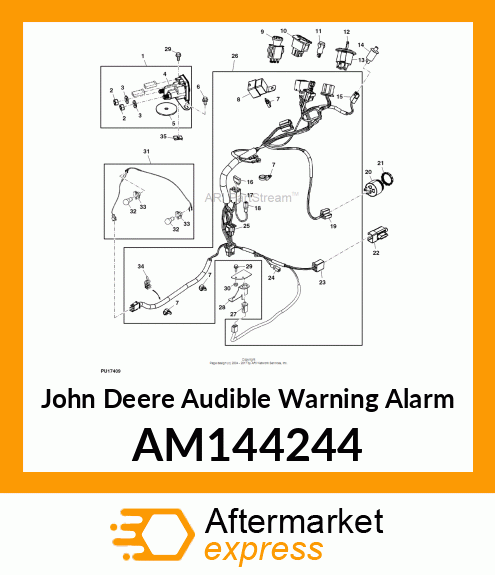 AUDIBLE WARNING ALARM, ALARM AM144244