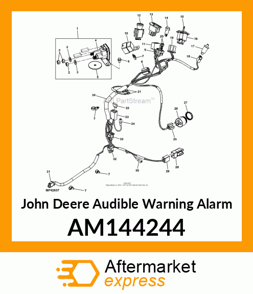 AUDIBLE WARNING ALARM, ALARM AM144244