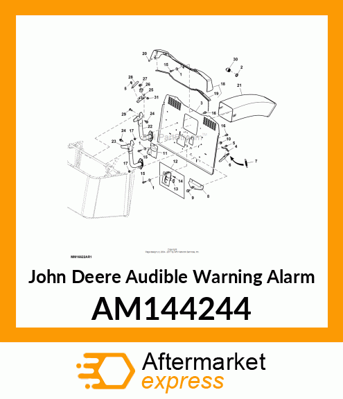 AUDIBLE WARNING ALARM, ALARM AM144244