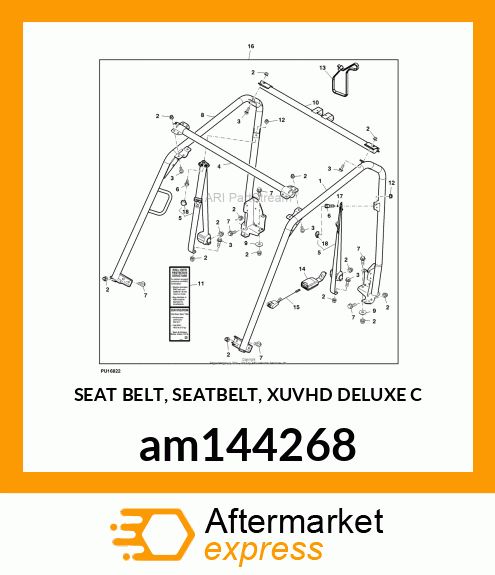 SEAT BELT, SEATBELT, XUVHD DELUXE C am144268