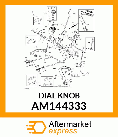 ASSEMBLY, DEPTH STOP KNOB AM144333