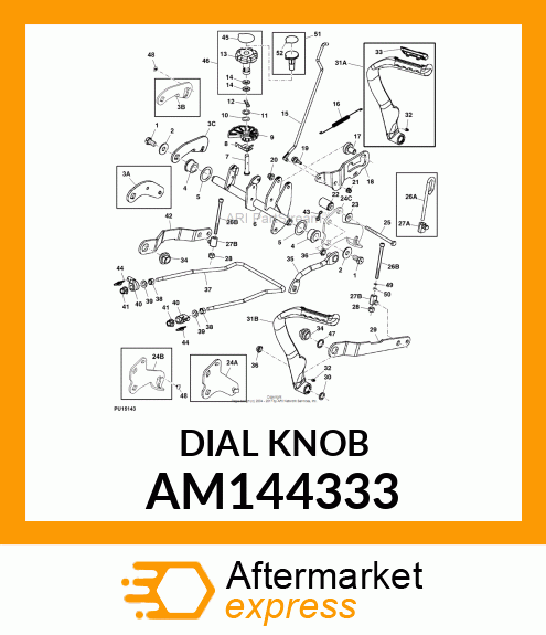 ASSEMBLY, DEPTH STOP KNOB AM144333