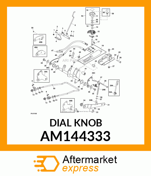 ASSEMBLY, DEPTH STOP KNOB AM144333