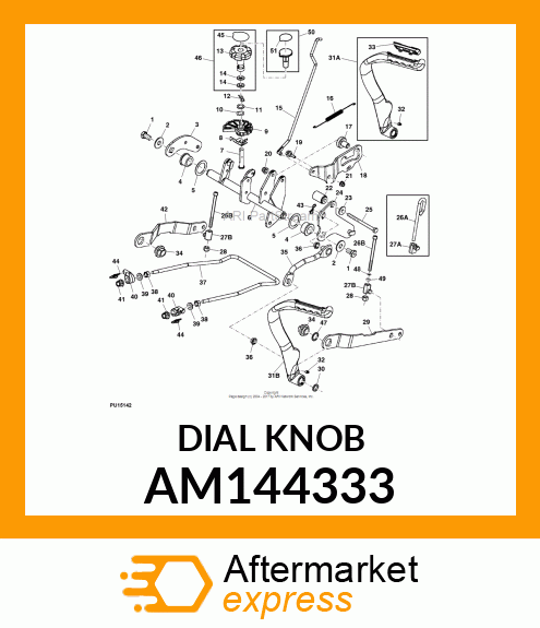 ASSEMBLY, DEPTH STOP KNOB AM144333