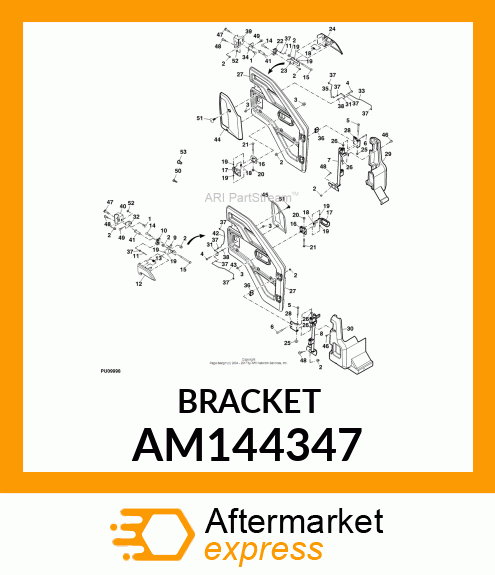 ASSEMBLY, INTERIOR HANDLE MOUNT AM144347