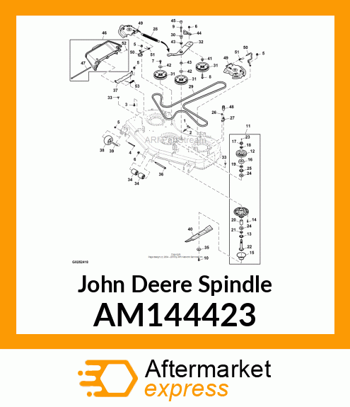 SPINDLE ASSEMBLY, 48HC AM144423