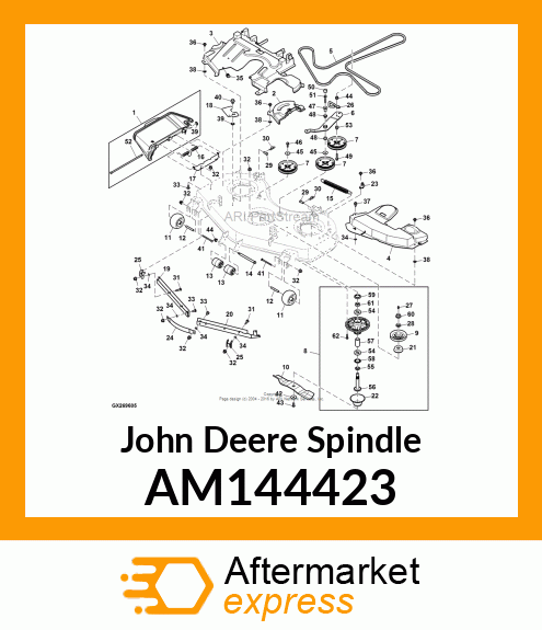 SPINDLE ASSEMBLY, 48HC AM144423