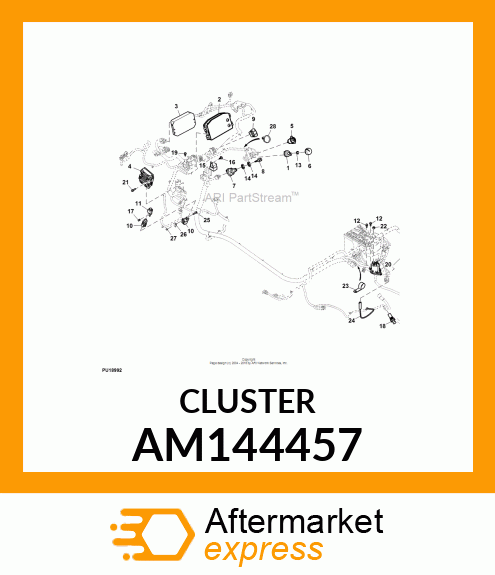 INSTRUMENT CLUSTER, INSTRUMENT CLUS AM144457