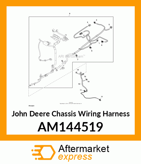 CHASSIS WIRING HARNESS, HARNESS ASS AM144519