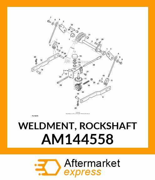 WELDMENT, ROCKSHAFT AM144558